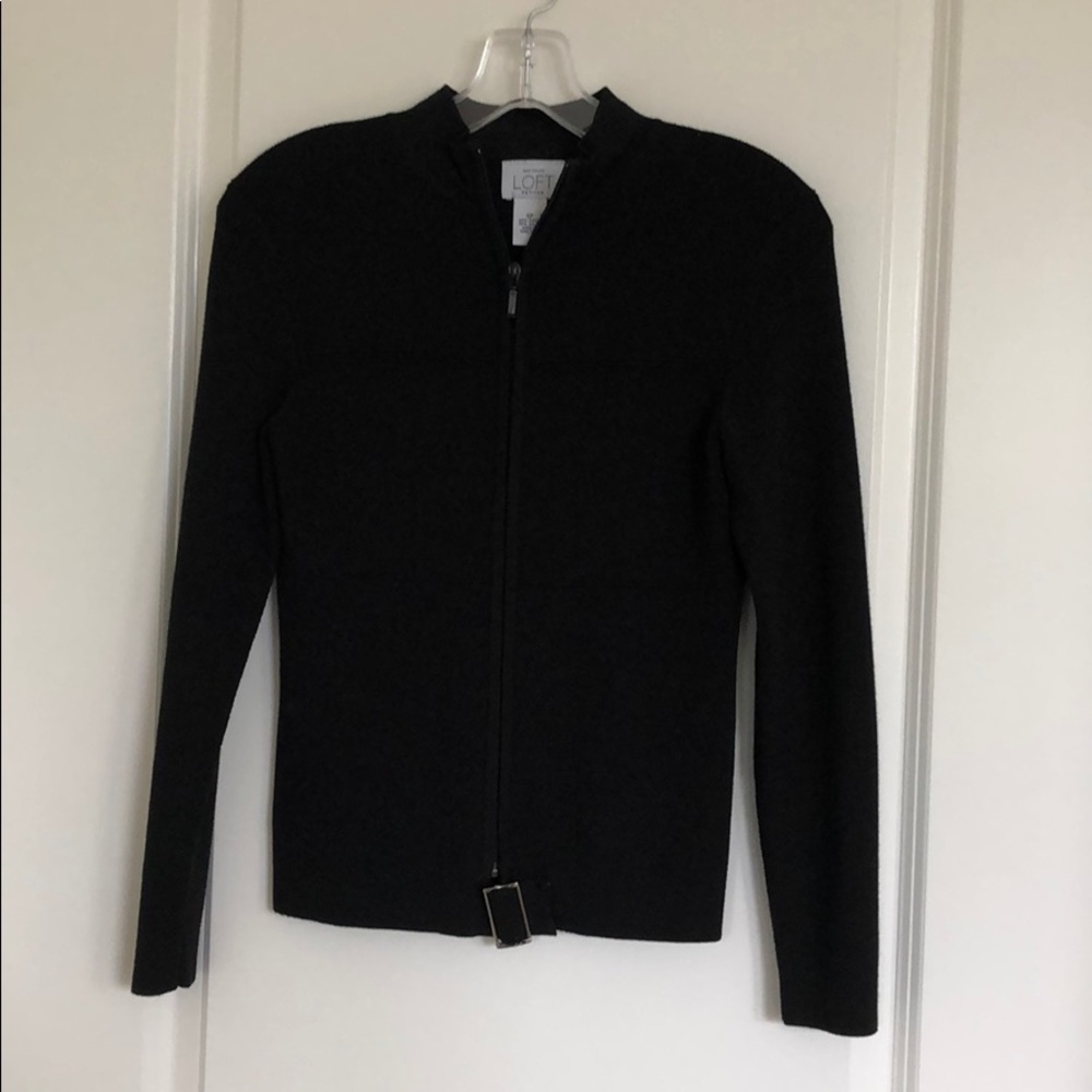 Mock Neck Zip Sweater